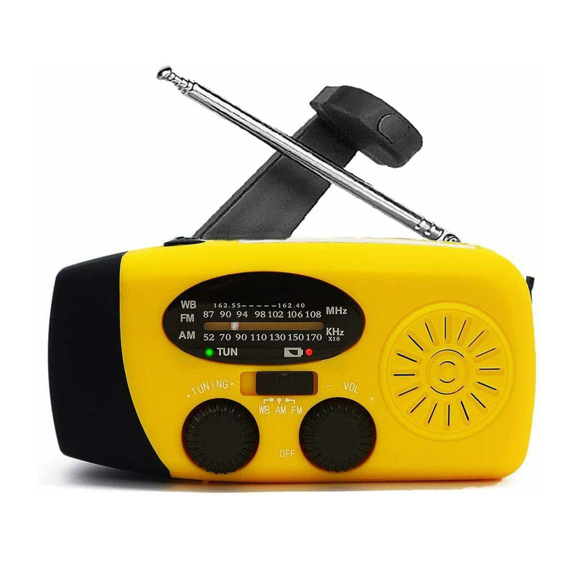 Voyah™ 4-in-1 Emergency Solar Radio | AM/FM/WB Weather Alert & Survival Power Bank