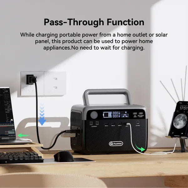 Voyah™ Elite 300W Portable Power Station | 230.4Wh LiFePO4 Emergency Solar Generator