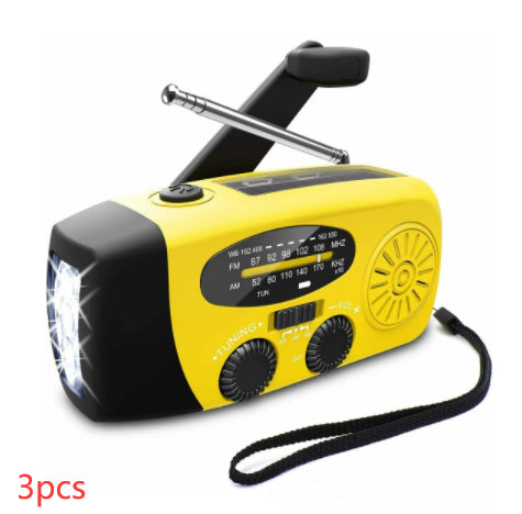 Voyah™ 4-in-1 Emergency Solar Radio | AM/FM/WB Weather Alert & Survival Power Bank