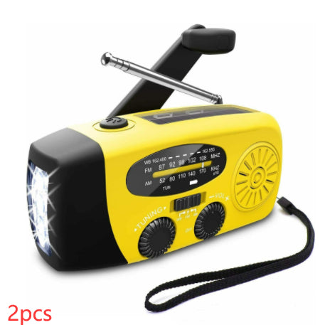 Voyah™ 4-in-1 Emergency Solar Radio | AM/FM/WB Weather Alert & Survival Power Bank