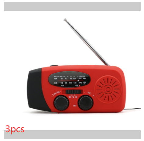 Voyah™ 4-in-1 Emergency Solar Radio | AM/FM/WB Weather Alert & Survival Power Bank