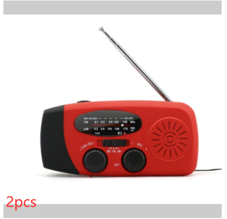 Voyah™ 4-in-1 Emergency Solar Radio | AM/FM/WB Weather Alert & Survival Power Bank