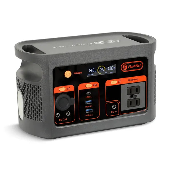 Voyah™ E103 Ultra-Durable Portable Power Station | 300W LiFePO4 Solar Generator