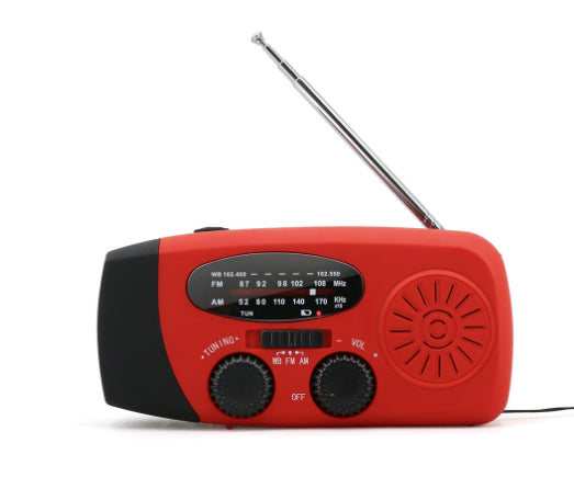 Voyah™ 4-in-1 Emergency Solar Radio | AM/FM/WB Weather Alert & Survival Power Bank