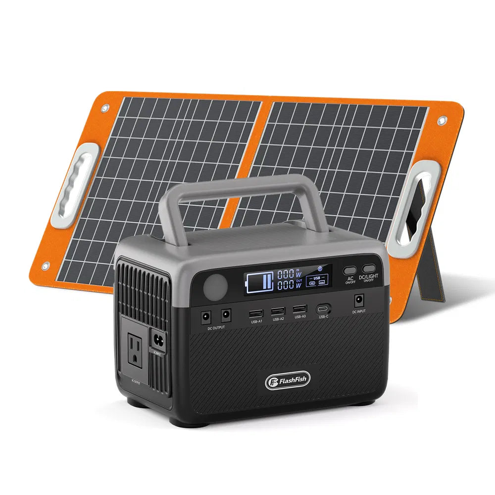 Voyah™ Pro 300W Solar Generator Kit | 230Wh LiFePO4 Power Station & 60W Foldable Panel